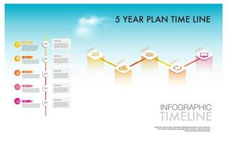 5 5 año plan proyectos hito y porcentaje modelo para presentación a ayuda usted fácilmente identificar cuales etapa de proyecto vector
