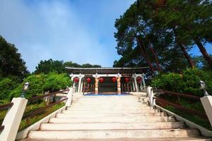 Shrine of chinese on the mountain and Worship of Chinese people and hill tribes photo