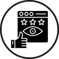 Impression Rate Vector Icon Design