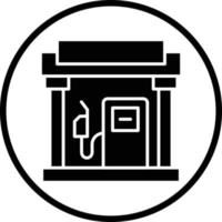 Petrol Station Vector Icon Design