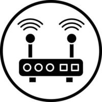 Wifi Router Vector Icon Design