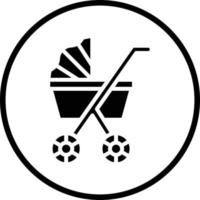 Stroller Vector Icon Design