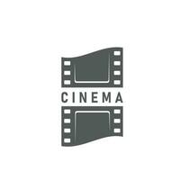 Movie cinema film strip icon of television channel vector