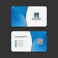 Double side business card template design . vector