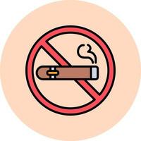 ningún icono de vector de cigarro