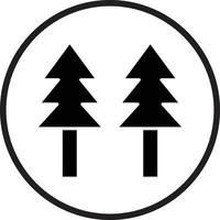 Pine Tree Vector Icon Design