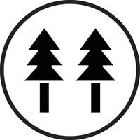 Pine Tree Vector Icon Design