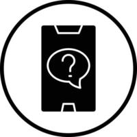 Online Question Vector Icon Design