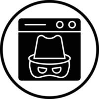 Dark Web Vector Icon Design