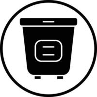 Laundry Basket Vector Icon Design