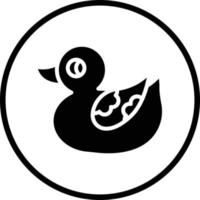 Duck Toy Vector Icon Design
