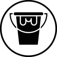 Paint Bucket Vector Icon Design