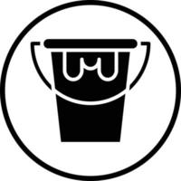 Paint Bucket Vector Icon Design