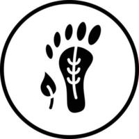 Carbon Footprint Vector Icon Design