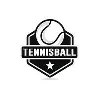 vector de diseño de logotipo de tenis