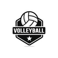 Volleyball logo design vector