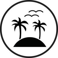 Island Vector Icon Design