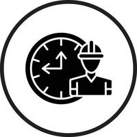 diseño de icono de vector de horas de trabajo