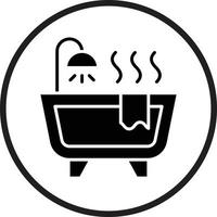 Bathtub Vector Icon Design