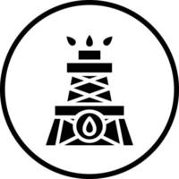 Drilling Oil Vector Icon Design