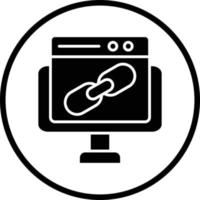 Backlink Vector Icon Design