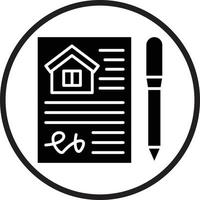 House Contract Vector Icon Design