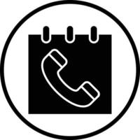 Schedule Call Vector Icon Design