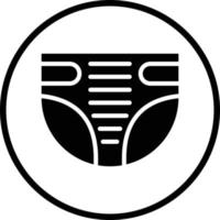 Diaper Vector Icon Design