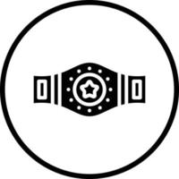 Champion Belt Vector Icon Design