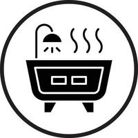 Hot Tub Vector Icon Design