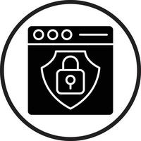 Web Protection Vector Icon Design