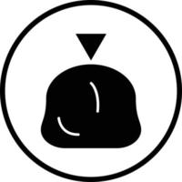 Garbage Bag Vector Icon Design