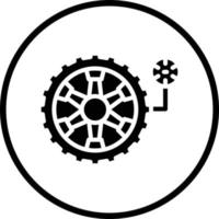 Tyre Pressure Vector Icon Design