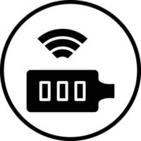 Wireles Battery Vector Icon Design