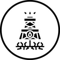 Fracking Vector Icon Design