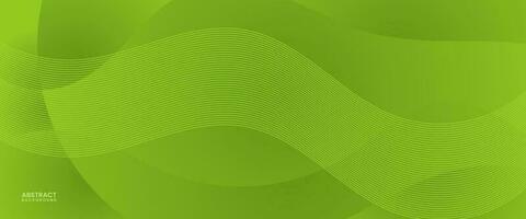 abstract green colorful gradient background with lines vector illustration