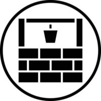Water Well Vector Icon Design