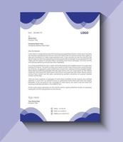 creative letterhead design template vector