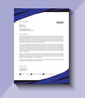 creative letterhead design template vector