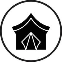 Tent Vector Icon Design
