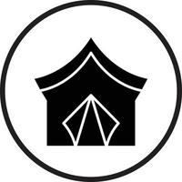 Tent Vector Icon Design