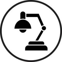 Table Lamp Vector Icon Design