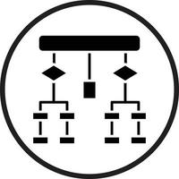 Flowchart Vector Icon Design