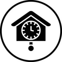 Cuckoo Clock Vector Icon Design