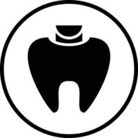 Dental Filling Vector Icon Design