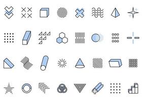 40 Abstract Geometric Assets vector