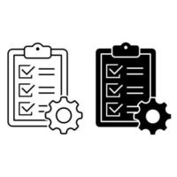 Project management vector icon set. business process illustration sign collection. connection symbol.