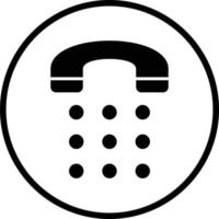 Phone Dial Vector Icon Design