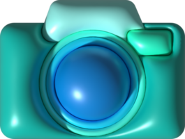 Camera icon illustration 3D for design work png