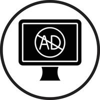 Ad Blocker Vector Icon Design